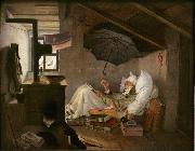 Carl Spitzweg The Poor Poet (mk09) oil painting picture wholesale